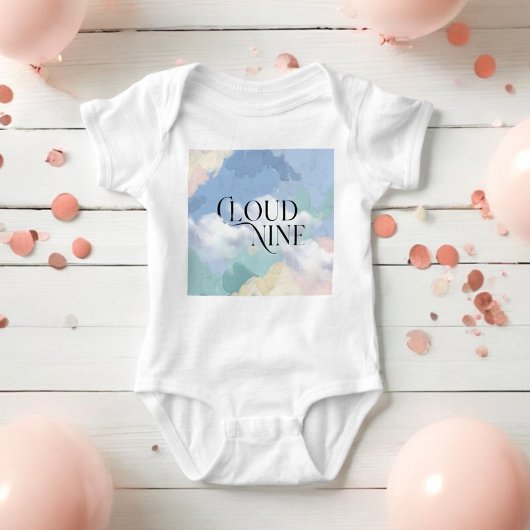 Cloud Nine Elegante Pastel Baby Dusche Baby Strampler