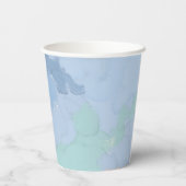 Cloud Nine Elegante Pastel Baby Dusche Pappbecher (Rückseite)