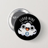 Cloud Nine Funny Weather Puff Dark BG Button (Vorne & Hinten)