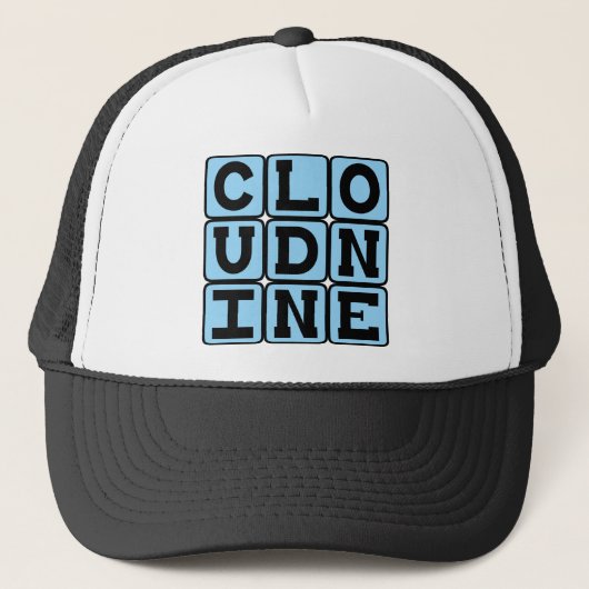 Cloud Nine, Gefühl Great Truckerkappe (Vorderseite)