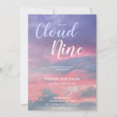 Cloud Nine Gender Neutral Baby Shower Invitations Einladung (Vorderseite)