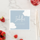 Cloud Nine Gender Neutral Baby Shower Serviette (Beispiel)
