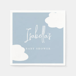Cloud Nine Gender Neutral Baby Shower Serviette