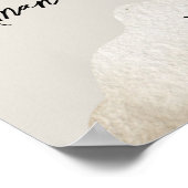 Cloud Nine Gender Neutral Sky Baby Dusche Willkomm Poster (Ecke)