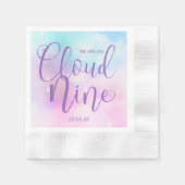 Cloud Nine Girl Baby Dusche Serviette (Vorderseite)