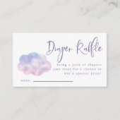 Cloud Nine Girl Diaper Raffel Ticket Begleitkarte (Vorderseite)