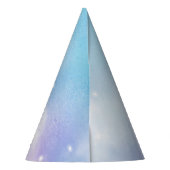 Cloud Nine Lila Birthday Party Partyhütchen (Rückseite)