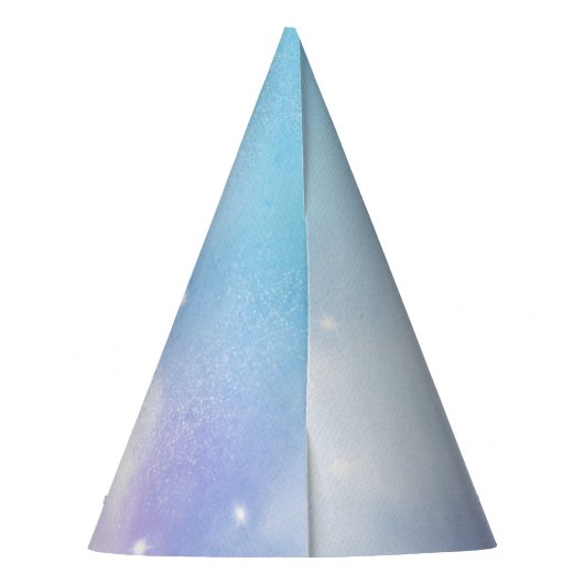 Cloud Nine Lila Birthday Party Partyhütchen (Rückseite)