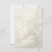 Cloud Nine Modern Baby Shower Thank You Dankeskarte (Rückseite)