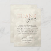 Cloud Nine Modern Baby Shower Thank You Dankeskarte (Vorne/Hinten)