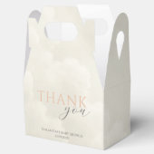Cloud Nine Modern Baby Shower Thank You Geschenkschachtel (Geöffnet)