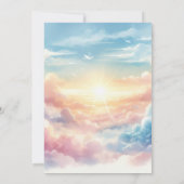 Cloud Nine Modern Baby Showroom Einladung (Rückseite)