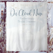 Cloud Nine Modern Elegante Brautparty Hintergrund Wandteppich