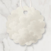 Cloud Nine Moderne Babyparty Danke Geschenkanhänger (Rückseite)