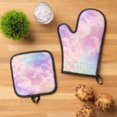 Cloud Nine Oven Mitt & Pot Holder Set - Regenbogen (Oben Unten)
