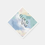 Cloud Nine Pastel Baby Dusche Serviette (Ecke)