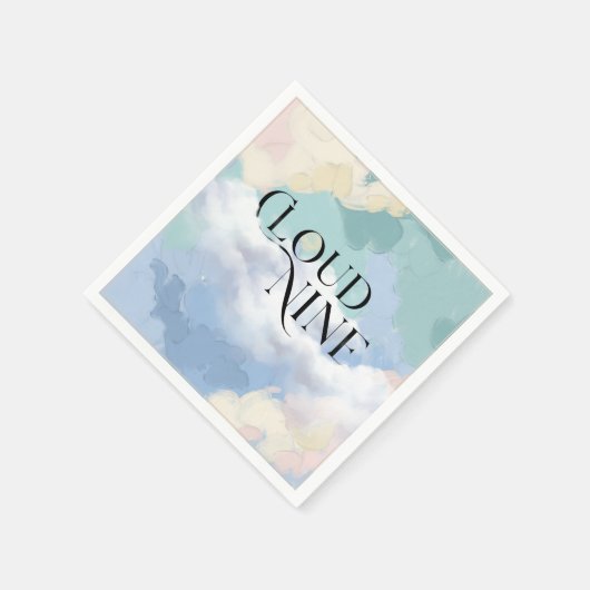 Cloud Nine Pastel Baby Dusche Serviette (Ecke)