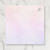 Cloud Nine Pastel Lila Blue Dreamy Brautparty Geschenkanhänger (Rückseite)