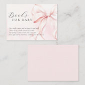 Cloud Nine Pink Baby Showbücher für Baby Begleitkarte (Vorne/Hinten)