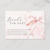 Cloud Nine Pink Baby Showbücher für Baby Begleitkarte (Vorderseite)