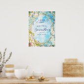 Cloud Nine Rokoko Revival Brautparty Willkommen Poster (Küche)