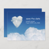 Cloud Nine - Save the Date Karte (Vorne/Hinten)
