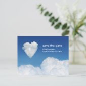 Cloud Nine - Save the Date Karte (Stehend Vorderseite)