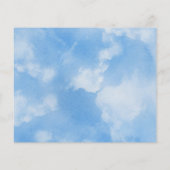 Cloud Nine Sky Blue Brautparty Rezept Game Card (Rückseite)