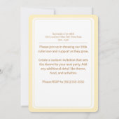 Cloud Nine Sky - Einladung zur Baby-Dusche (Rückseite)