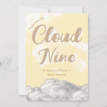 Cloud Nine Sky - Einladung zur Baby-Dusche