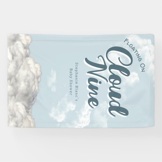 Cloud Nine Sky - Rainbow Baby Showwall Foto Banner (Horizontal)