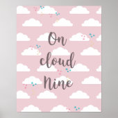 Cloud Nine Typografy Cloud Poster (Vorne)