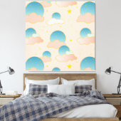 Cloud Nine Vibes Leinwanddruck (Insitu (Schlafzimmer))