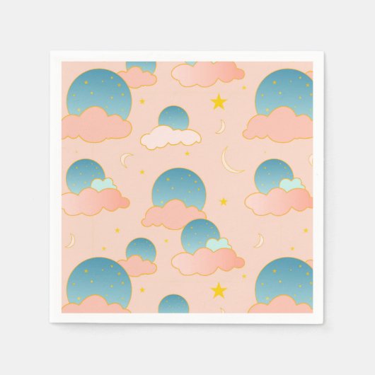 Cloud Nine Vibes Serviette (Vorderseite)