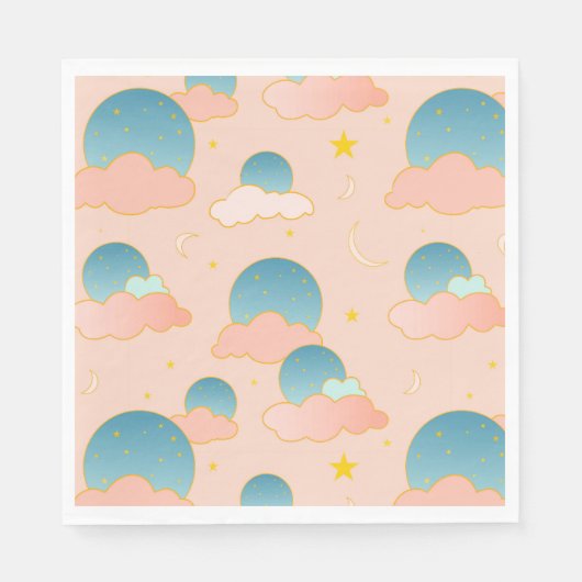 Cloud Nine Vibes Serviette (Vorderseite)