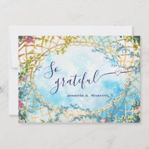 Cloud Nine Whimsical Rokoko Revival Brautparty Dankeskarte