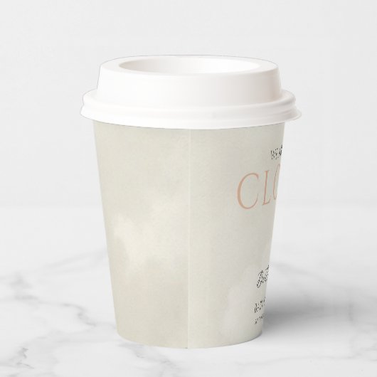 Cloud Nine White Clouds Babydusche Pappbecher (Rechts)