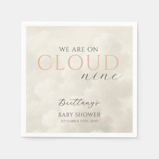 Cloud Nine White Clouds Babydusche Serviette (Vorderseite)