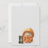 Cloud Nine Woodland Animal Baby Dusche Einladung (Rückseite)