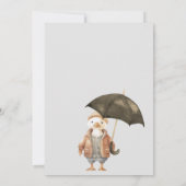 Cloud Nine Woodland Igel Baby Shower Einladung (Rückseite)