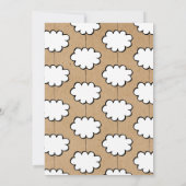 Cloud on a String Baptising Christening Einladung (Rückseite)