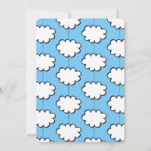 Cloud on on String Baby Shower Invite Einladung (Rückseite)