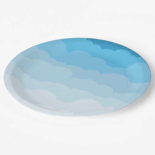 Cloud-Party Pappteller (Schrägansicht)