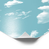 cloud pattern against a sky blue sky fotodruck (Ecke)