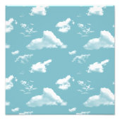 cloud pattern against a sky blue sky fotodruck (Vorne)