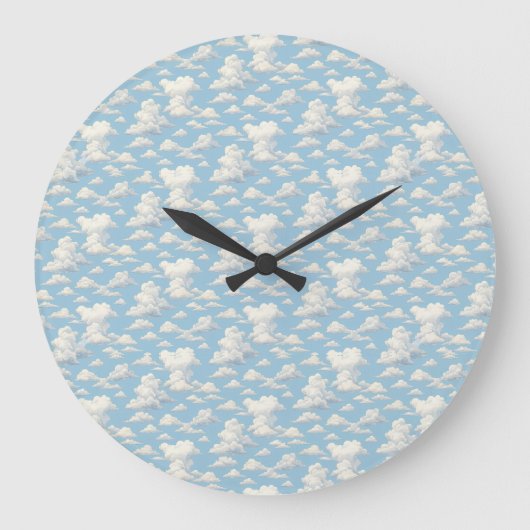 Cloud Pattern  Große Wanduhr (Vorderseite)