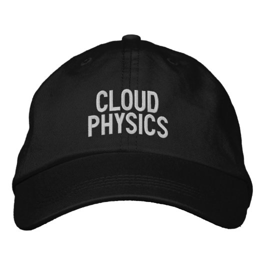 "Cloud Physics" bestickte Hülle Bestickte Baseballkappe (Vorderseite)