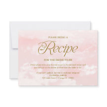 Cloud Pink Gold Brautparty Rezeptanfrage
