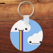 Cloud Puff Rainbow Key Chain Schlüsselanhänger (Vorderseite)