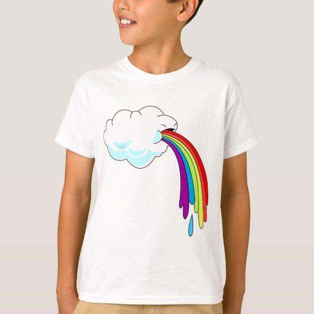 Cloud Puking Rainbow T - Shirt (Vorderseite)
